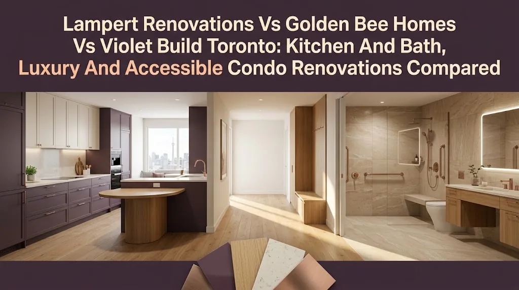 Lampert Renovations Vs Golden Bee Homes Vs Violet Build Toronto: Kitchen And Bath, Luxury And Accessible Condo Renovations Compared