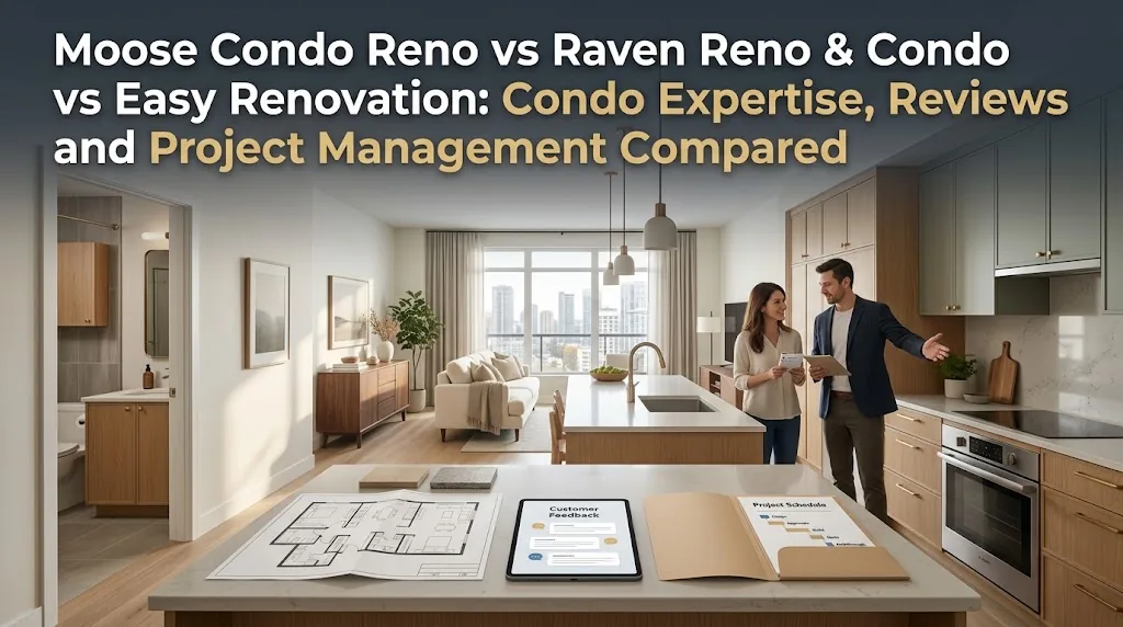 Moose Condo Reno vs Raven Reno & Condo vs Easy Renovation: Condo Expertise, Reviews and Project Management Compared