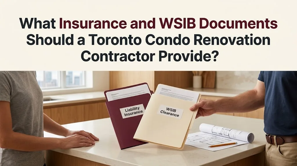 What Insurance and WSIB Documents Should a Toronto Condo Renovation Contractor Provide?